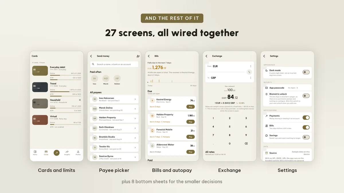More screens — Pennora