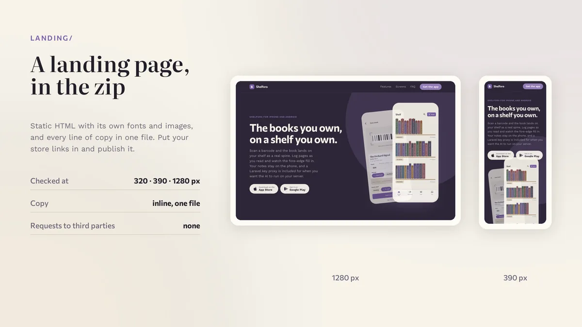 Landing — Shelfora