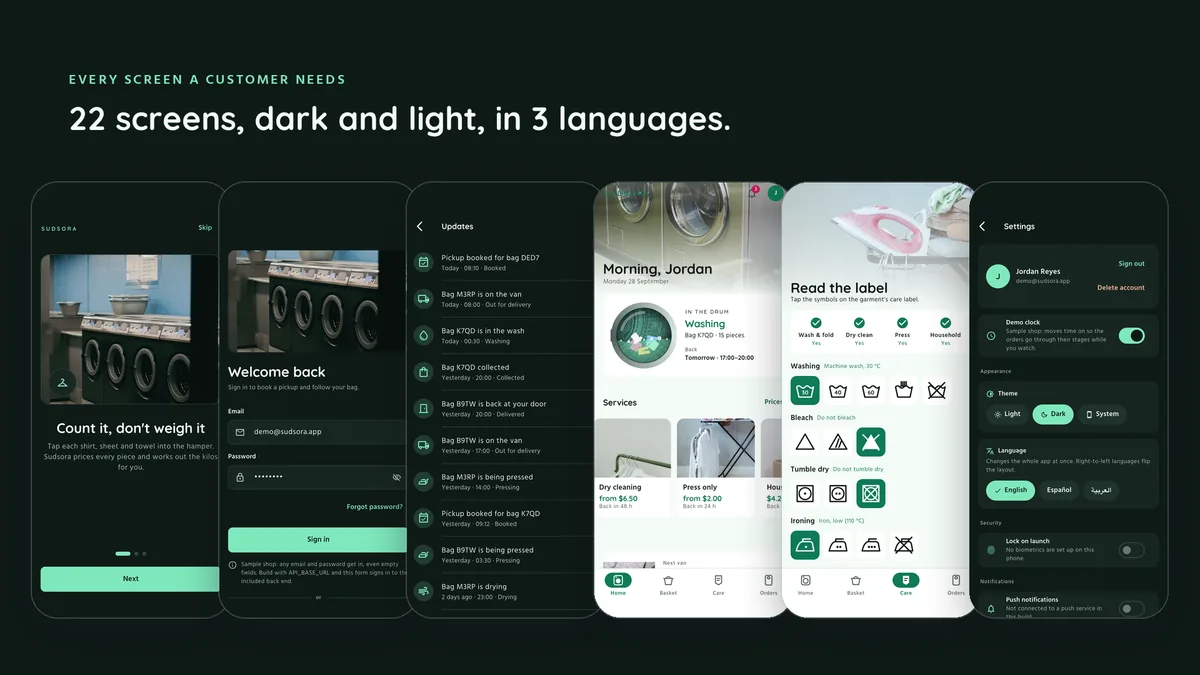 More screens — Sudsora