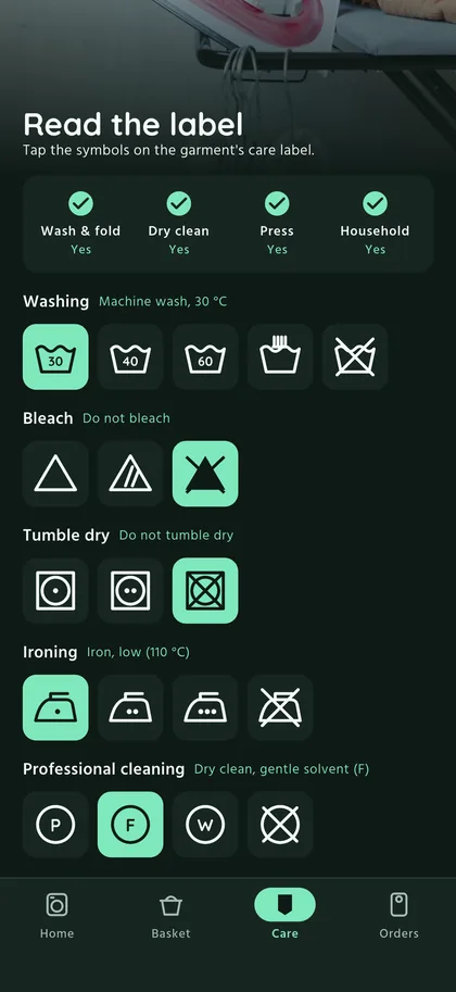 Read the care label for them — Sudsora screen